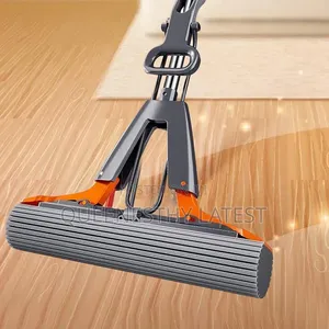 Ultra-Absorbent Pva Sponge Mop | Hands-Free Easy-Squeeze Smart Mop