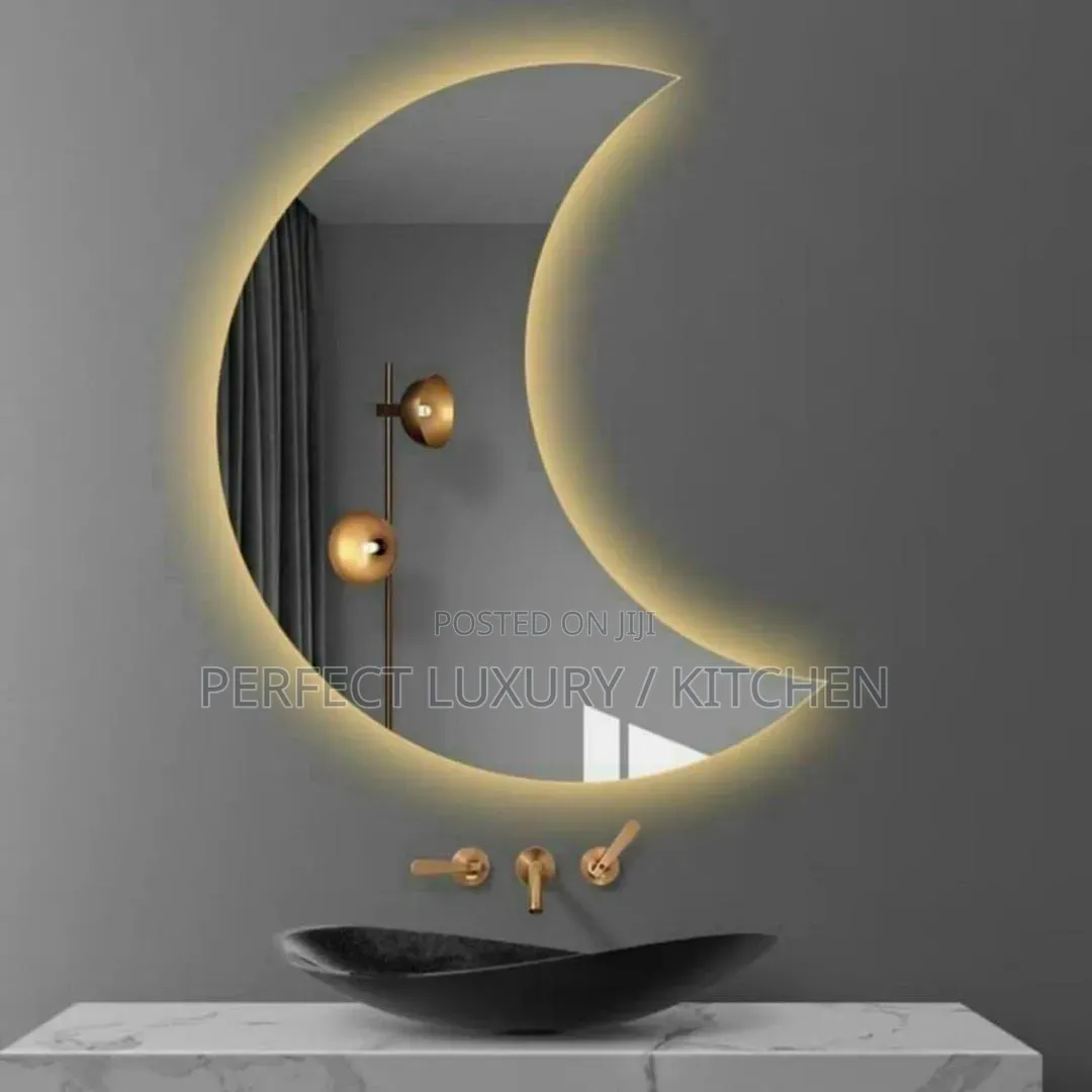 Moon 3 Colored Led Lights Mirror