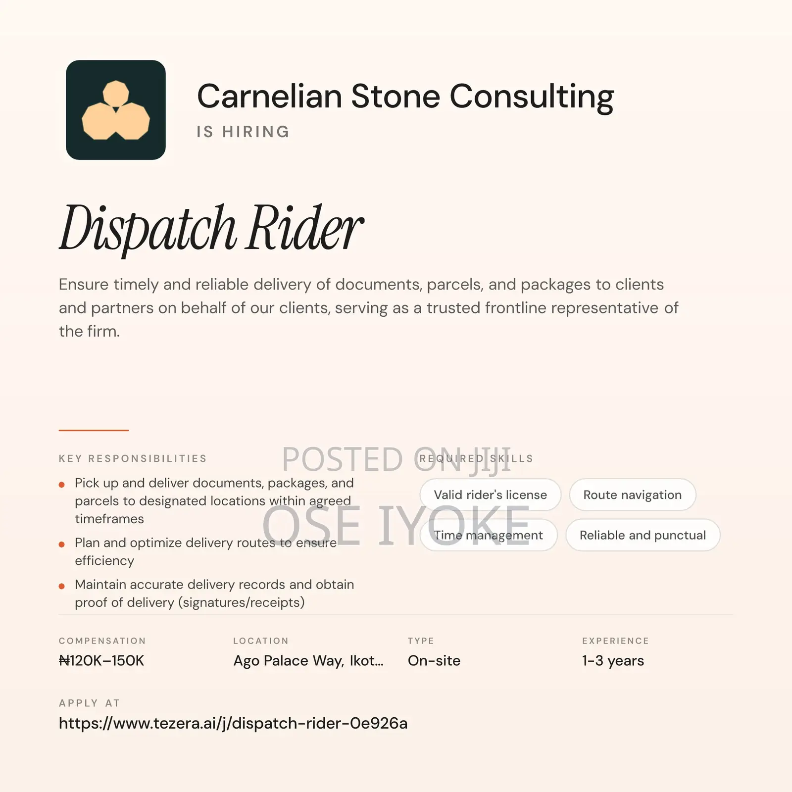 Dispatch Rider