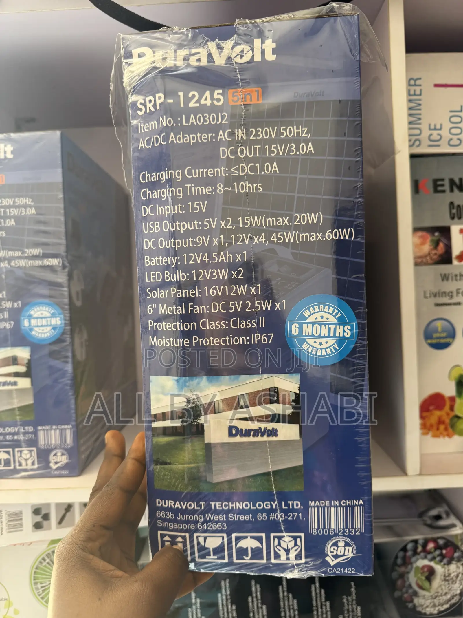 5in1 Duravolt Solar Rechargeable Pack