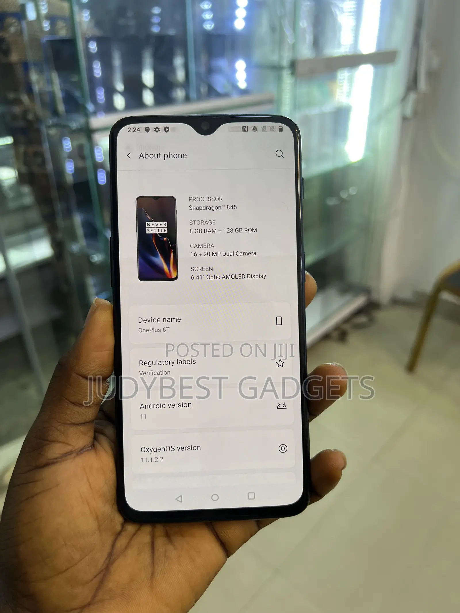 OnePlus 6T 128 GB Black