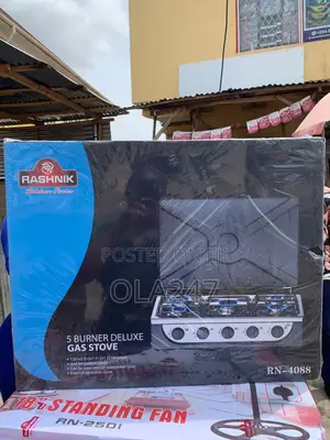 Rashnik 5 Burner Deluxe Table Top Gas Stove (Rn-4088) – Brand New