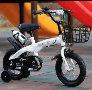 Super Sport Kids Bicycle With Training Wheels – Brand New