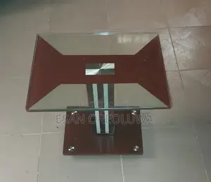 Tempered Glass Side Stool