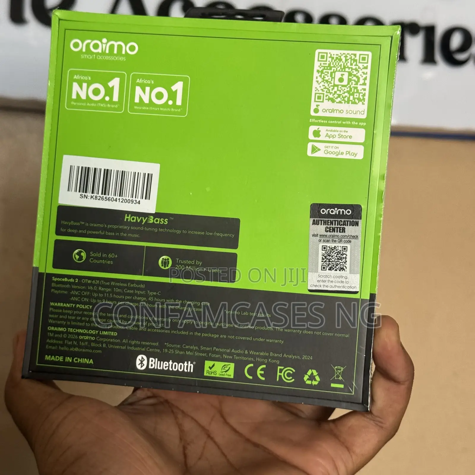 Oraimo Spacebuds Space Buds 2 Ai Smart True Wireless Earbud