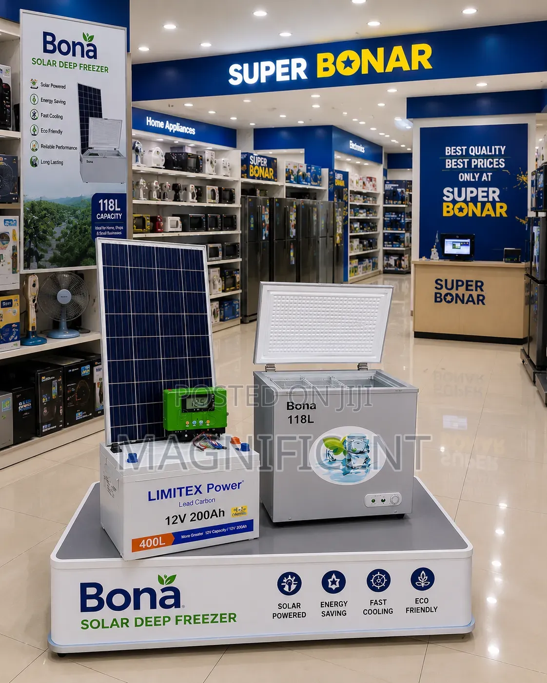 118l Bona Solar Deep Freezer – Strong Cooling | Energy Saving