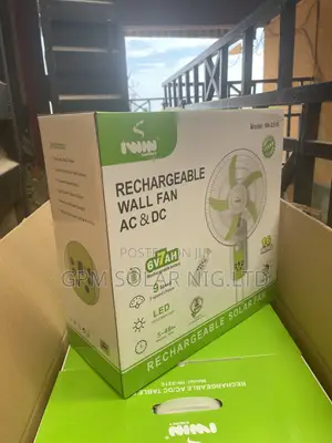 16inches Solar Rechargeable Wall Fan