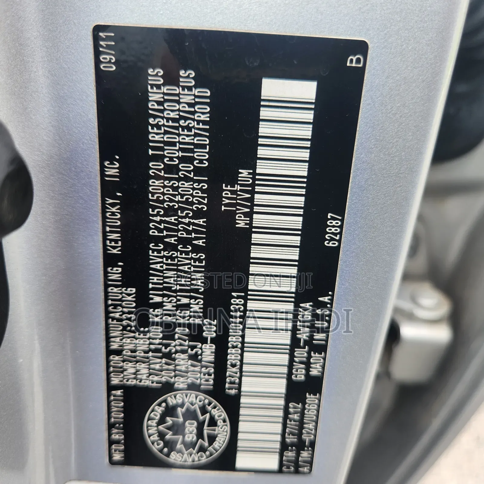Toyota Venza 2012 Silver