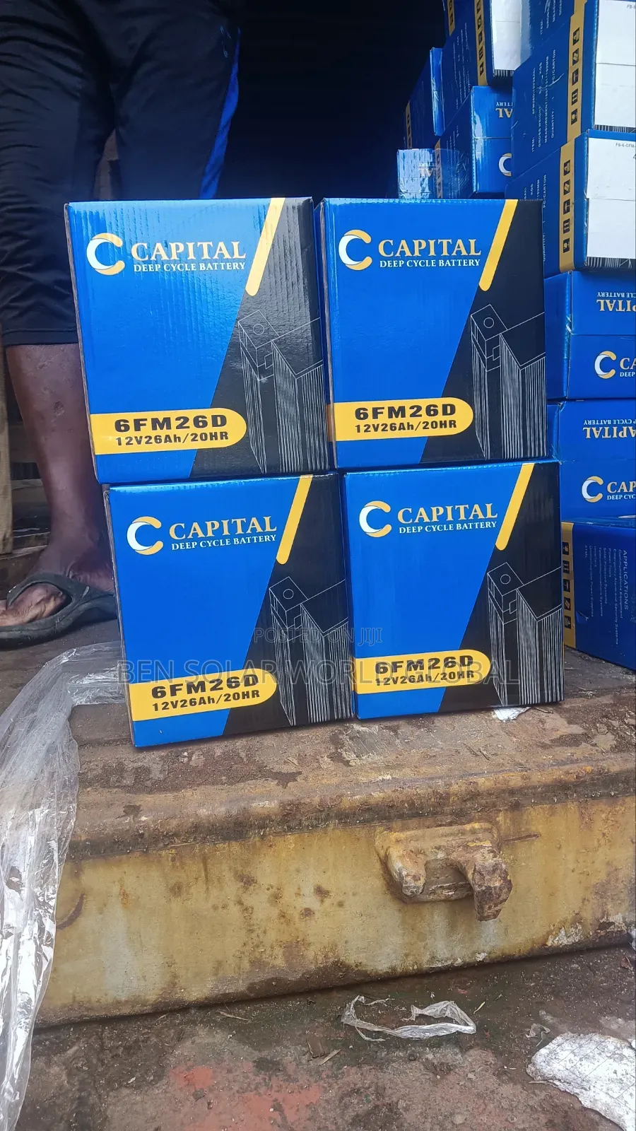26ah Capital Deep Circle Solar Battery 12v