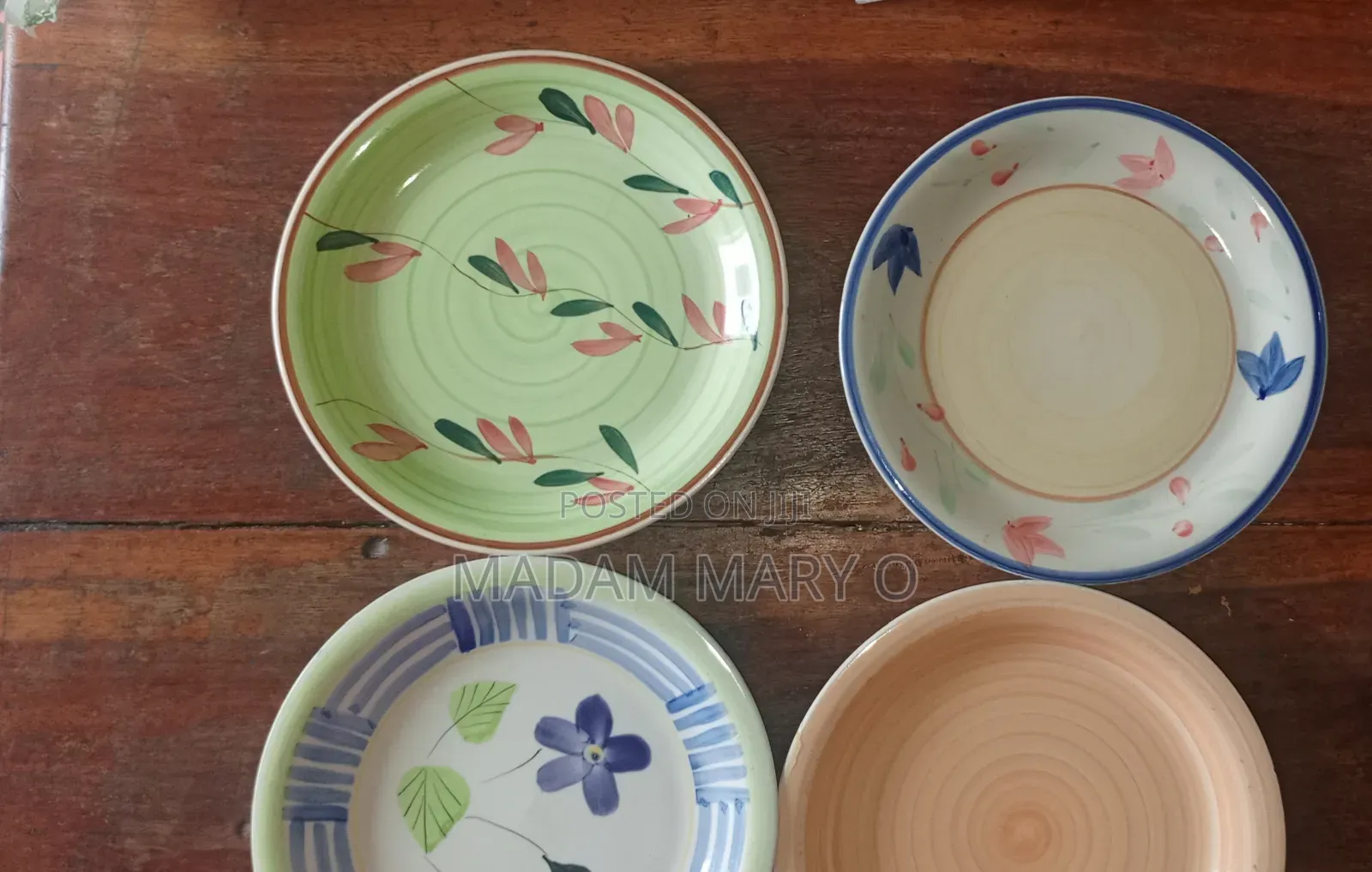 Used Ceramic Plates for Dishing Food
