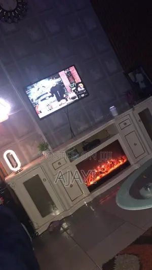 Standard Tv Stand With Fire Flame