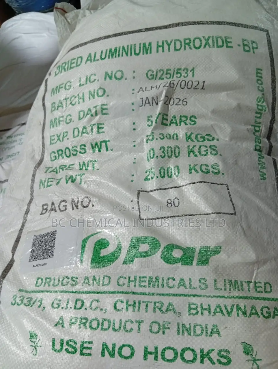 Dried Aluminum Hydroxide Bp