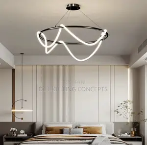 Modern Luxury Round Silicone Tube Pendant Chandelier