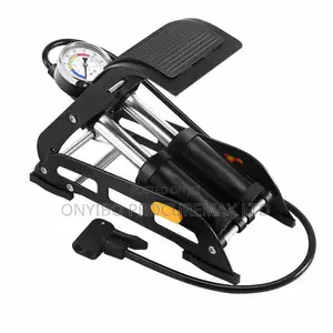 Heavy Duty High-Pressure Double Cylinder Car Manual Foot Pump Gauge