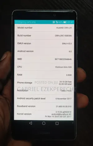 Huawei Mate S 32 GB Silver