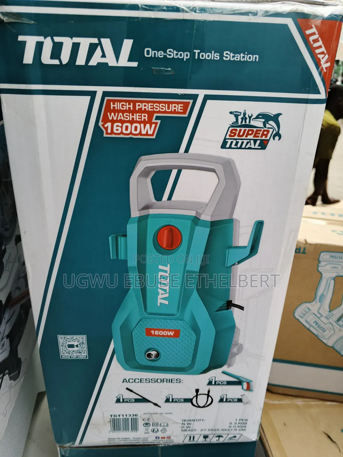 1600w Total Electric Pressure Washer