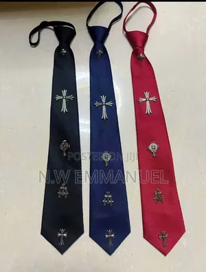 Luxury Cross Design Men’S Tie – Premium Classic Neck Tie