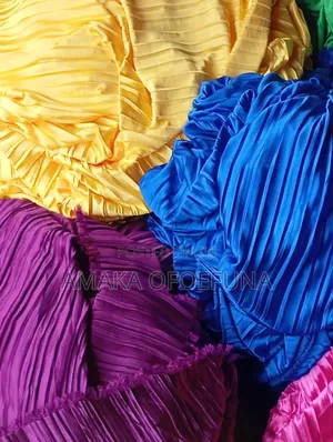 Flower and Plain Sunray Material