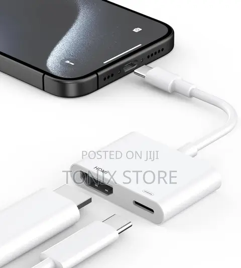 Type-C to Hdmi Video Adapter With Usb-C Fast Charging Port