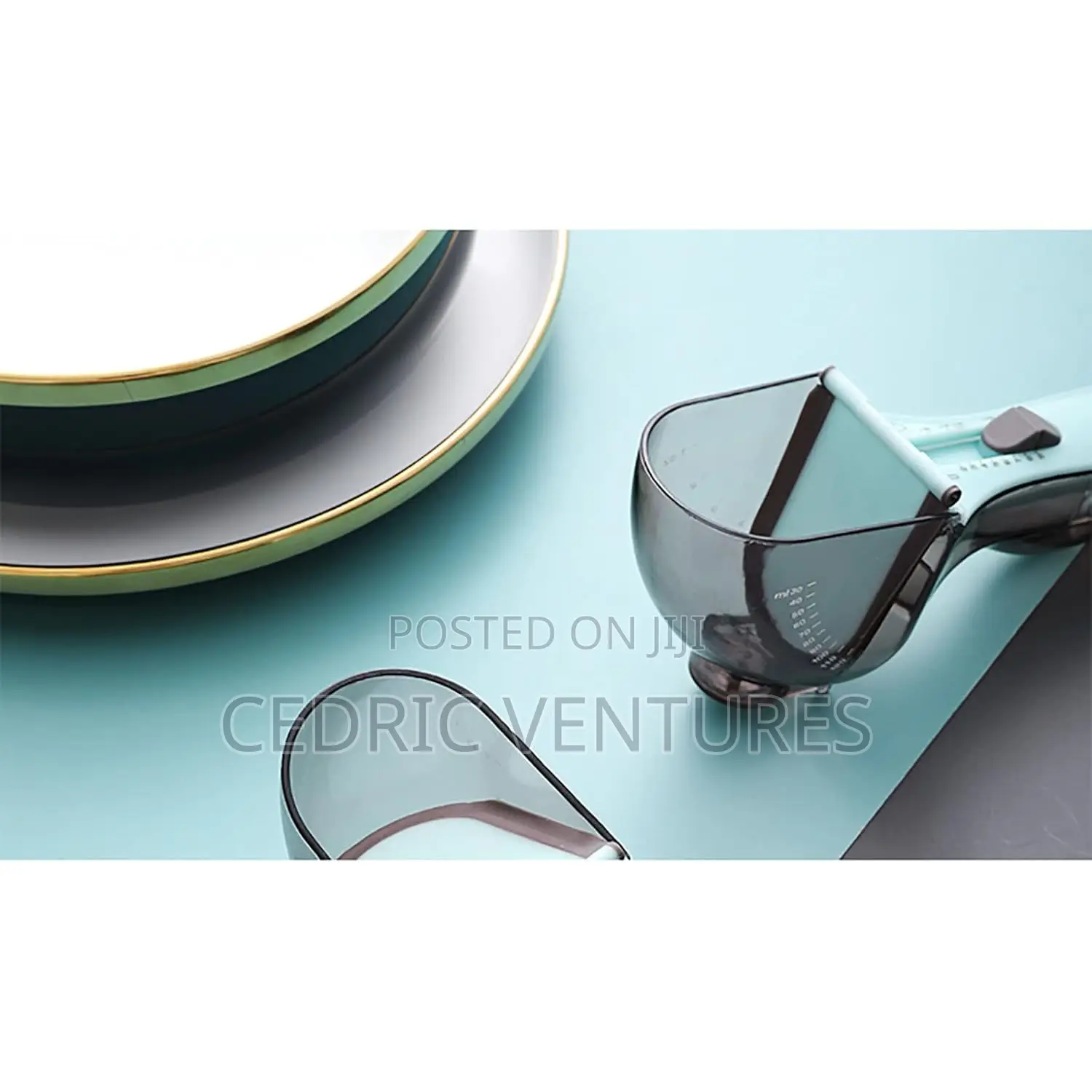 Plastic Adjustable Measuring Cup and Spoon