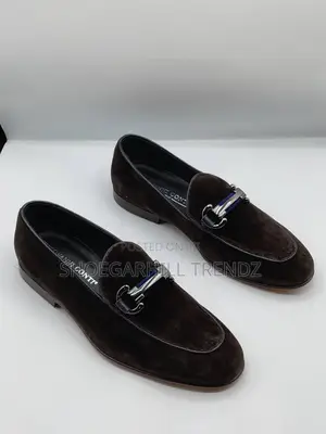 Giovanni Conti Italian Suede Loafers for Men