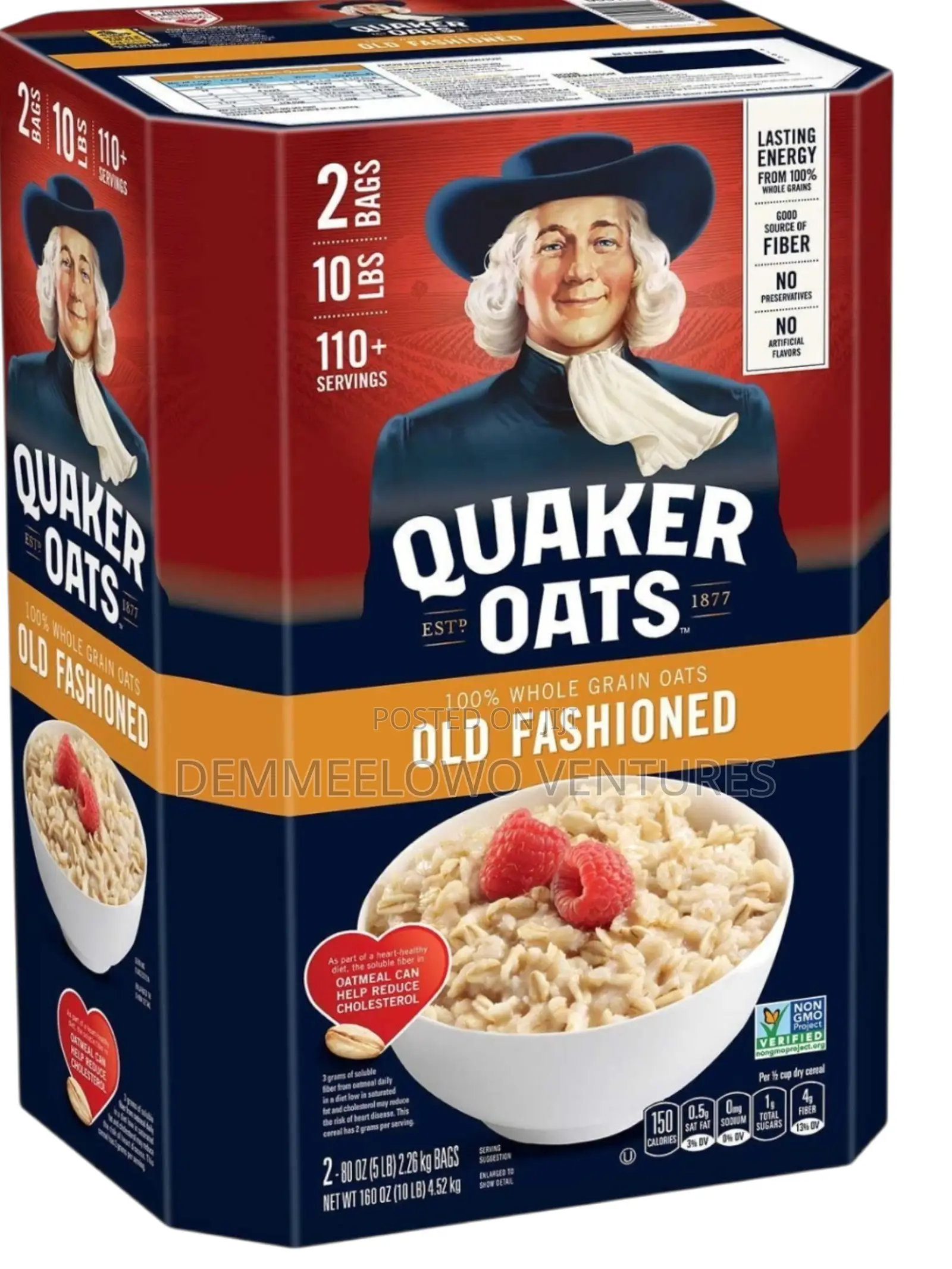 Quaker Old Fashioned Oats, 160 Oz.