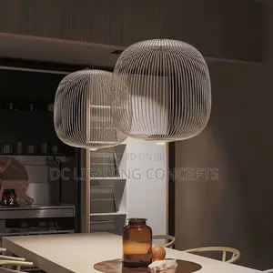 Nordic Mesh Birdcage Barbed Wire Restaurant Villa Pendant Chandelier