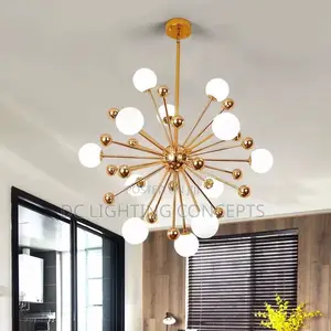 Modern Luxury Indoor Tree Branch Metal Hanging Chandelier