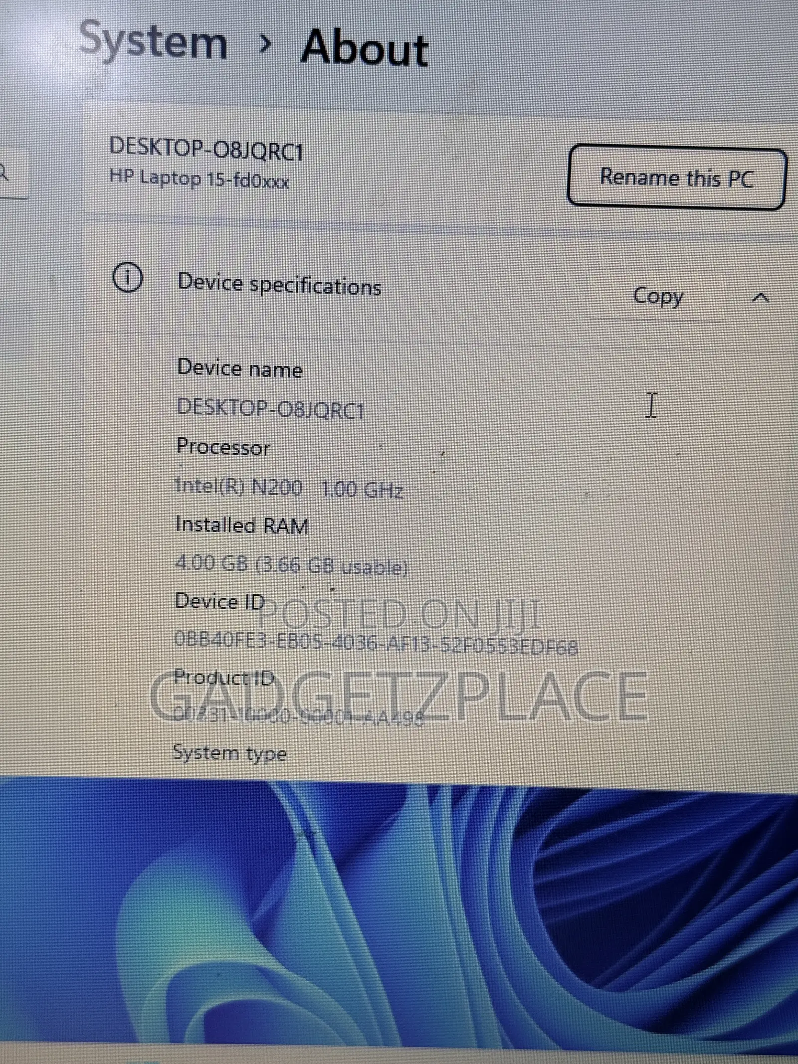 Laptop HP 15 4GB Intel Pentium SSD 128GB