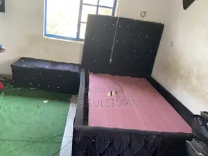 Mattress and Bed Frame With Side Chair