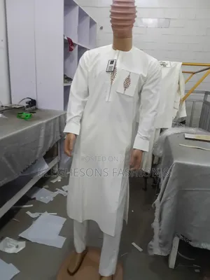 Milk Colour Kaftan Wear for Sale