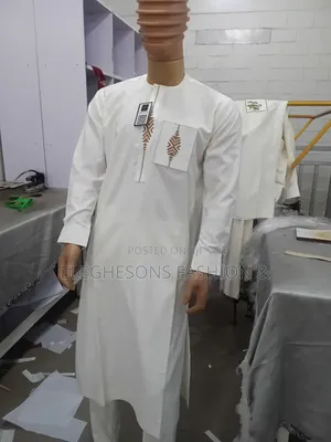 Milk Colour Kaftan Wear for Sale