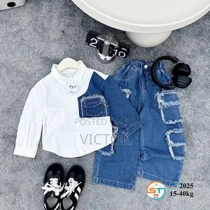 2 Pieces Denim Dungaree