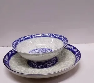 Quality Serving Plate and Soup Bowl - 12 Pieces