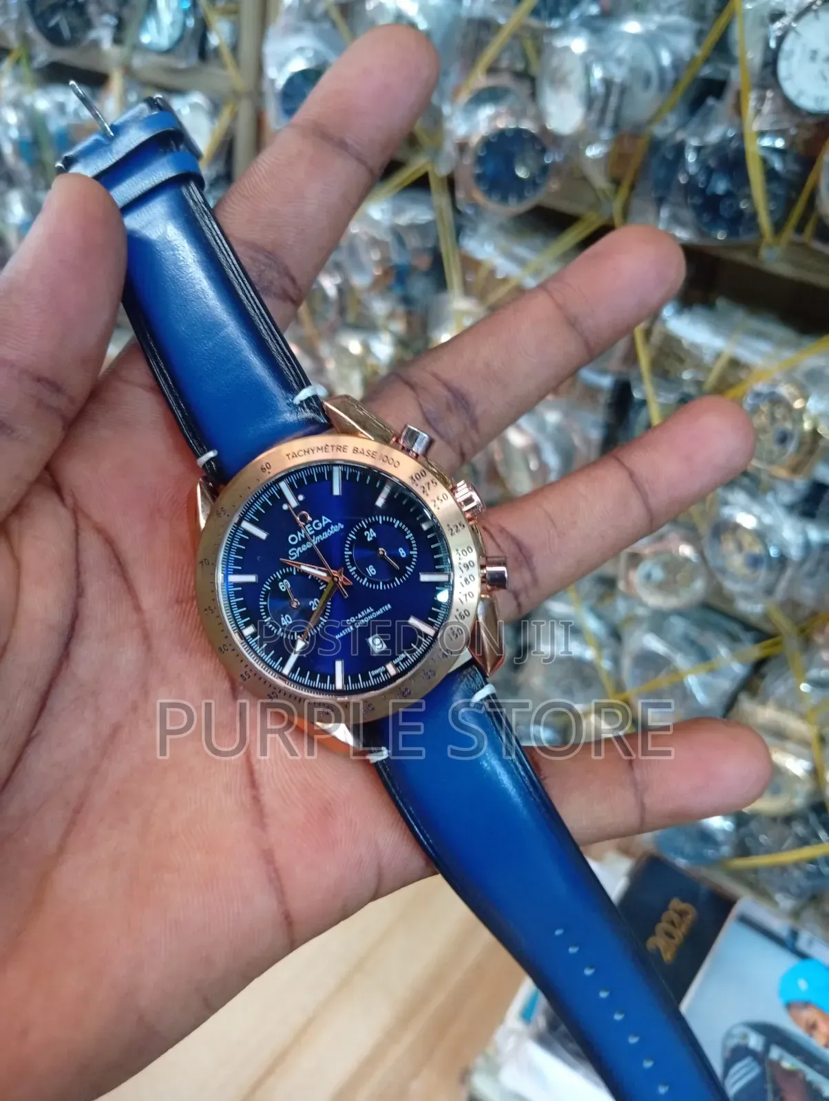 Omega Solid Quality Leather Chronograph