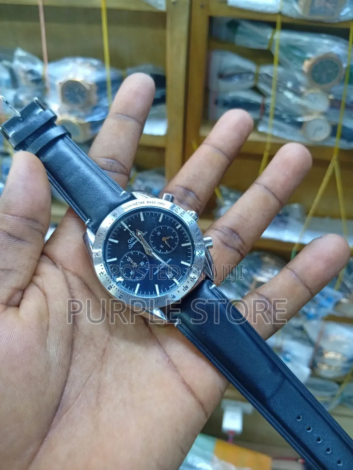 Omega Solid Quality Leather Chronograph
