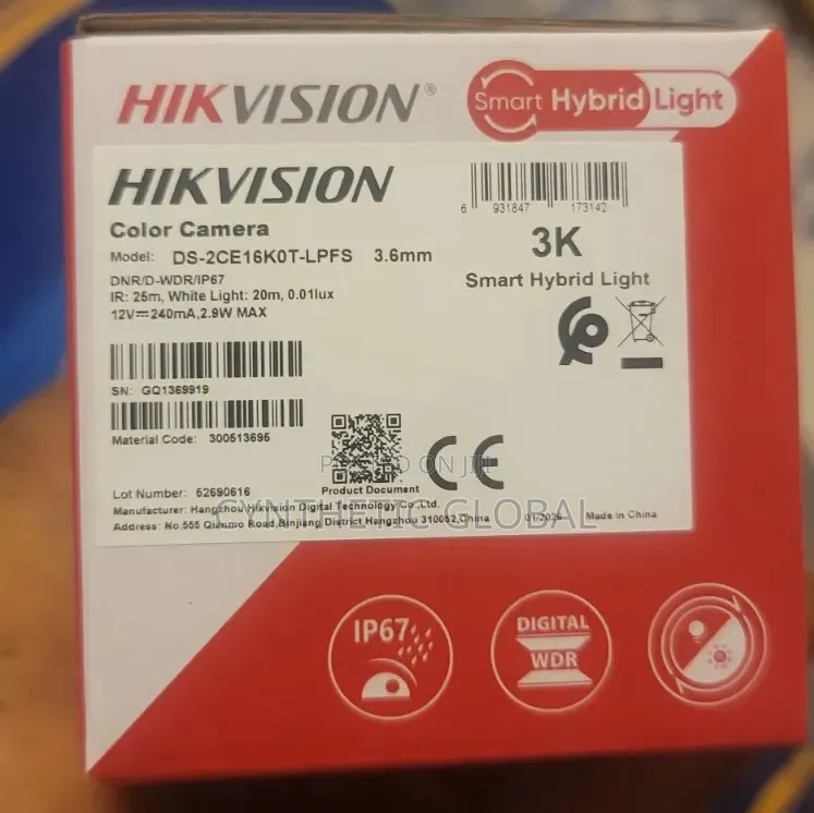 Ds_2ce16dot_lpfs Hikvision Bullet Audio Camera
