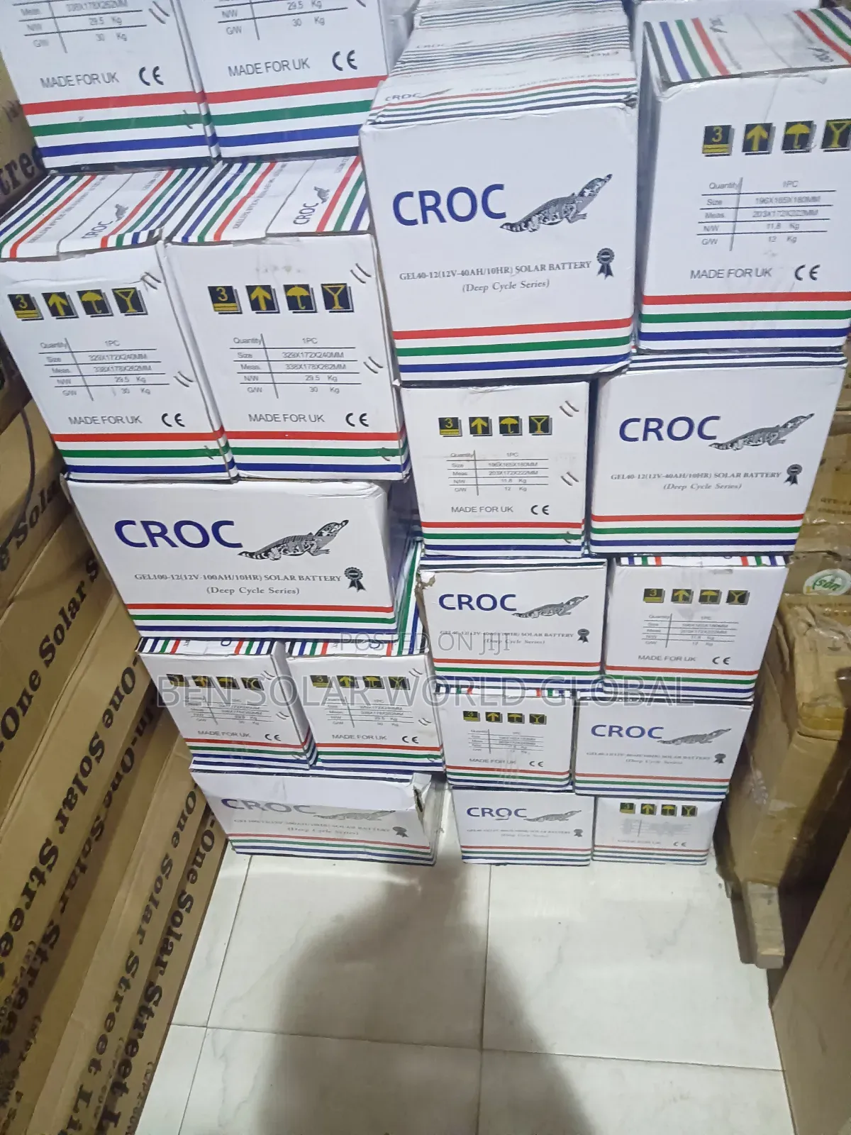 40ah Croc Deep Cycle Solar Battery 12v