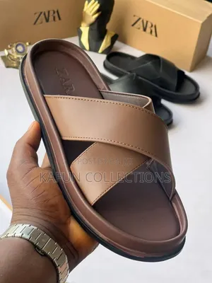 Zara Luxury Leather Slippers