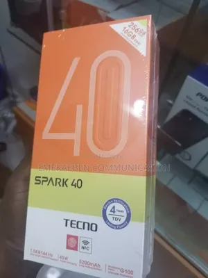 New Tecno Spark 40 256 GB Black