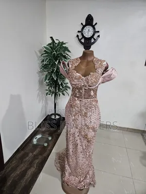 Rose Gold Wedding Reception Dress
