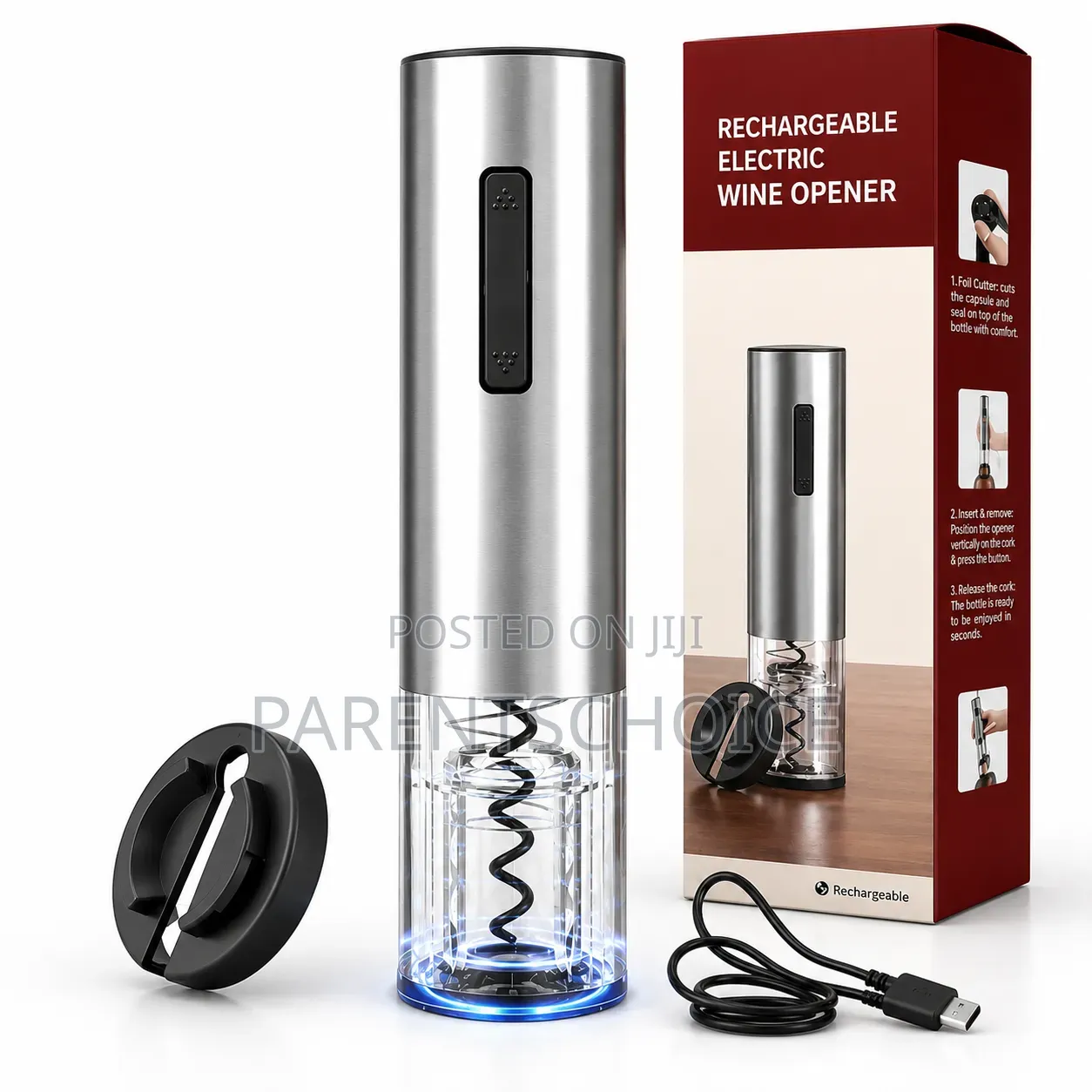 Rechargeable Wine Opener Corkscrew