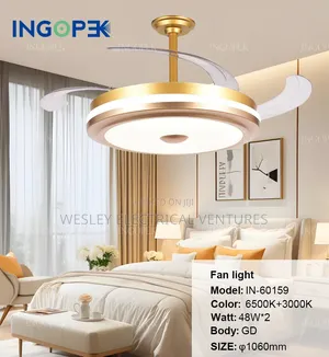 With Fan, Lights, Bt Mp3, Remote Control