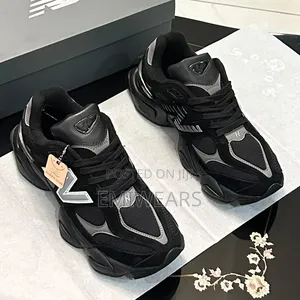 New Balance 9060 Sneakers – Triple Black | Chunky Dad Shoe