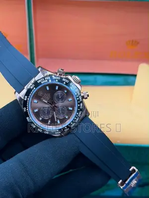 Original Rolex Rubber Chronograph Watch