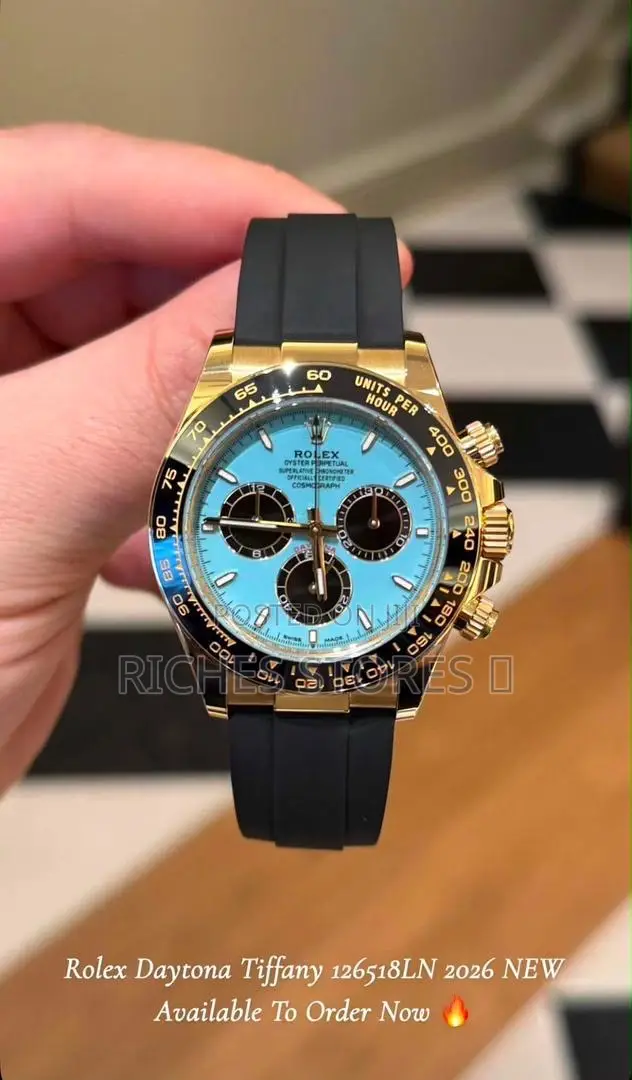 Original Rolex Rubber Chronograph Watch