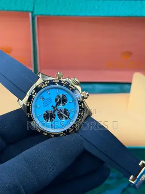 Original Rolex Rubber Chronograph Watch