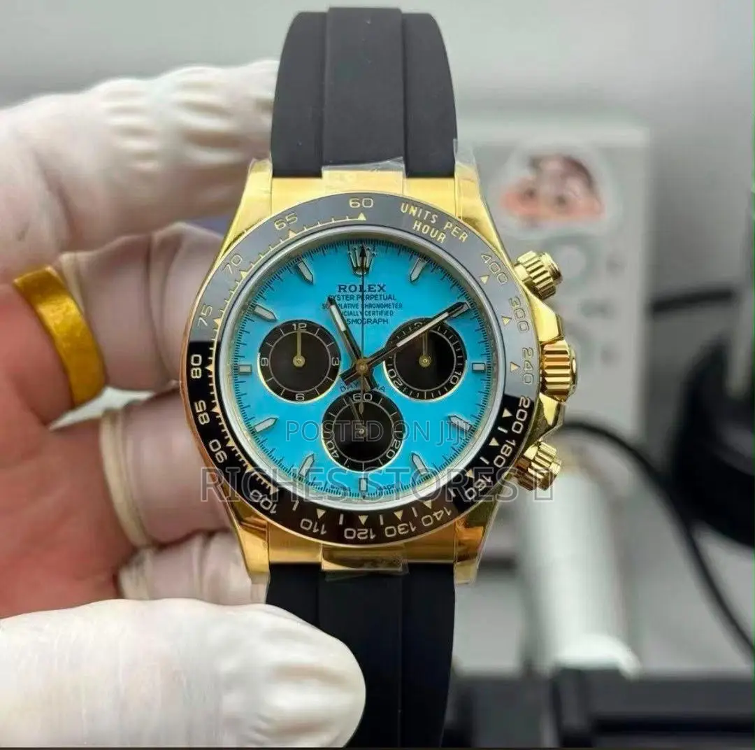 Original Rolex Rubber Chronograph Watch