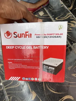 Sunfit 26ah 12v Solar Gel Battery