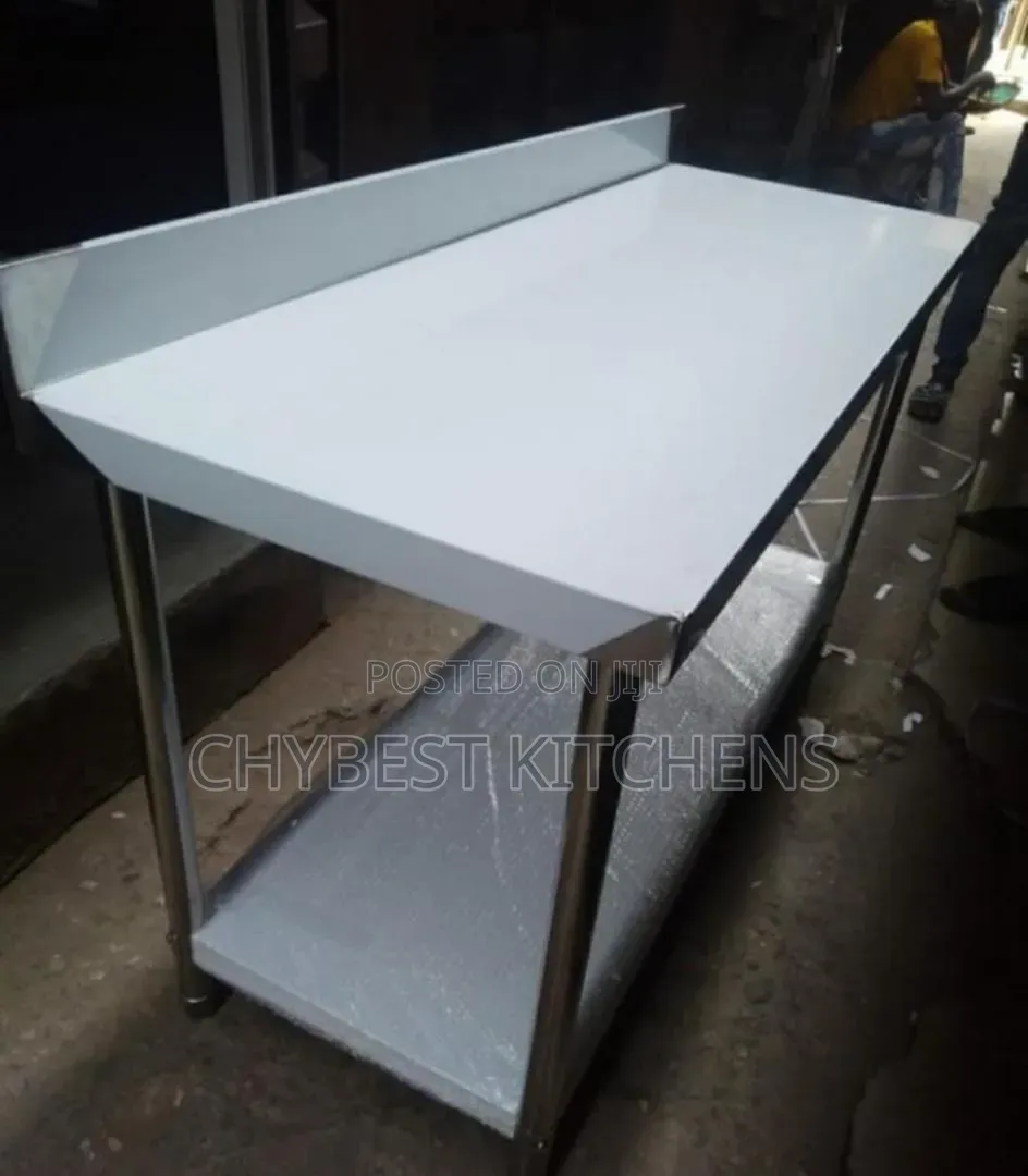5ft Stainless Steel Work Table With Back